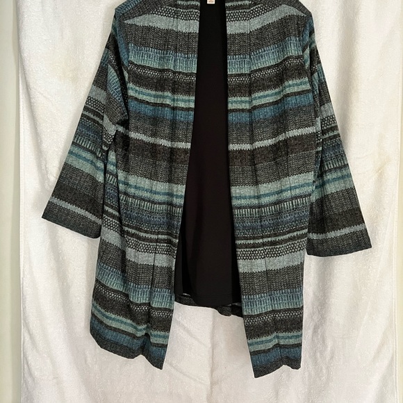 Blue Striped Cardigan - Picture 6 of 8